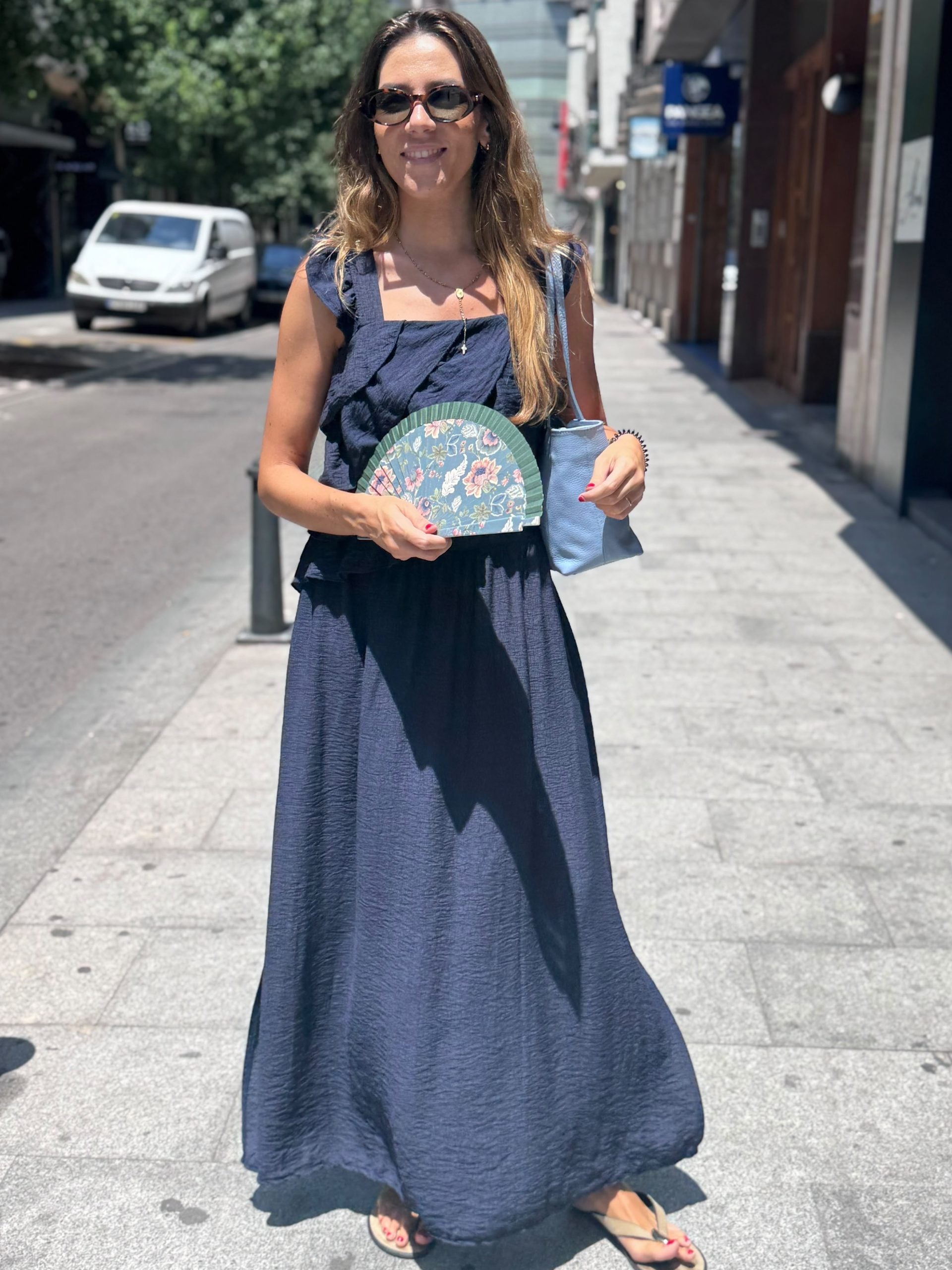 VESTIDO VOLANTES ASIMÉTRICOS