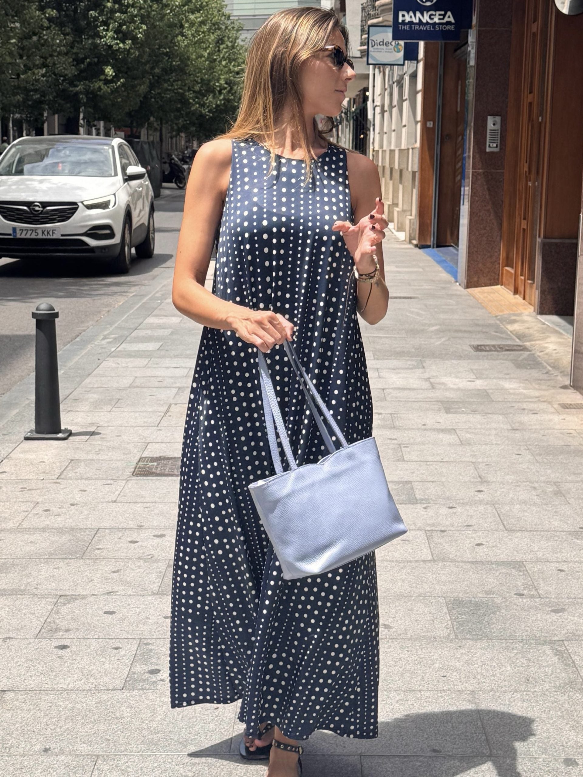 VESTIDO LUNARES PUNTO DE SEDA