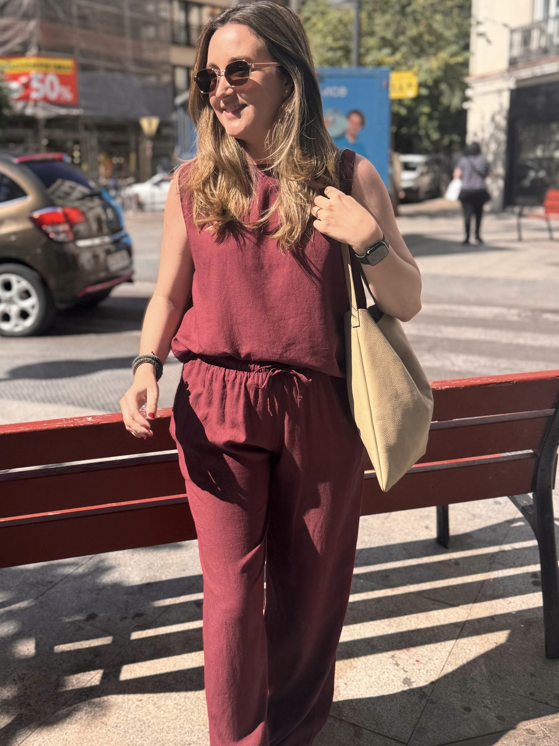 PANTALÓN PALAZZO LINO Y VISCOSA