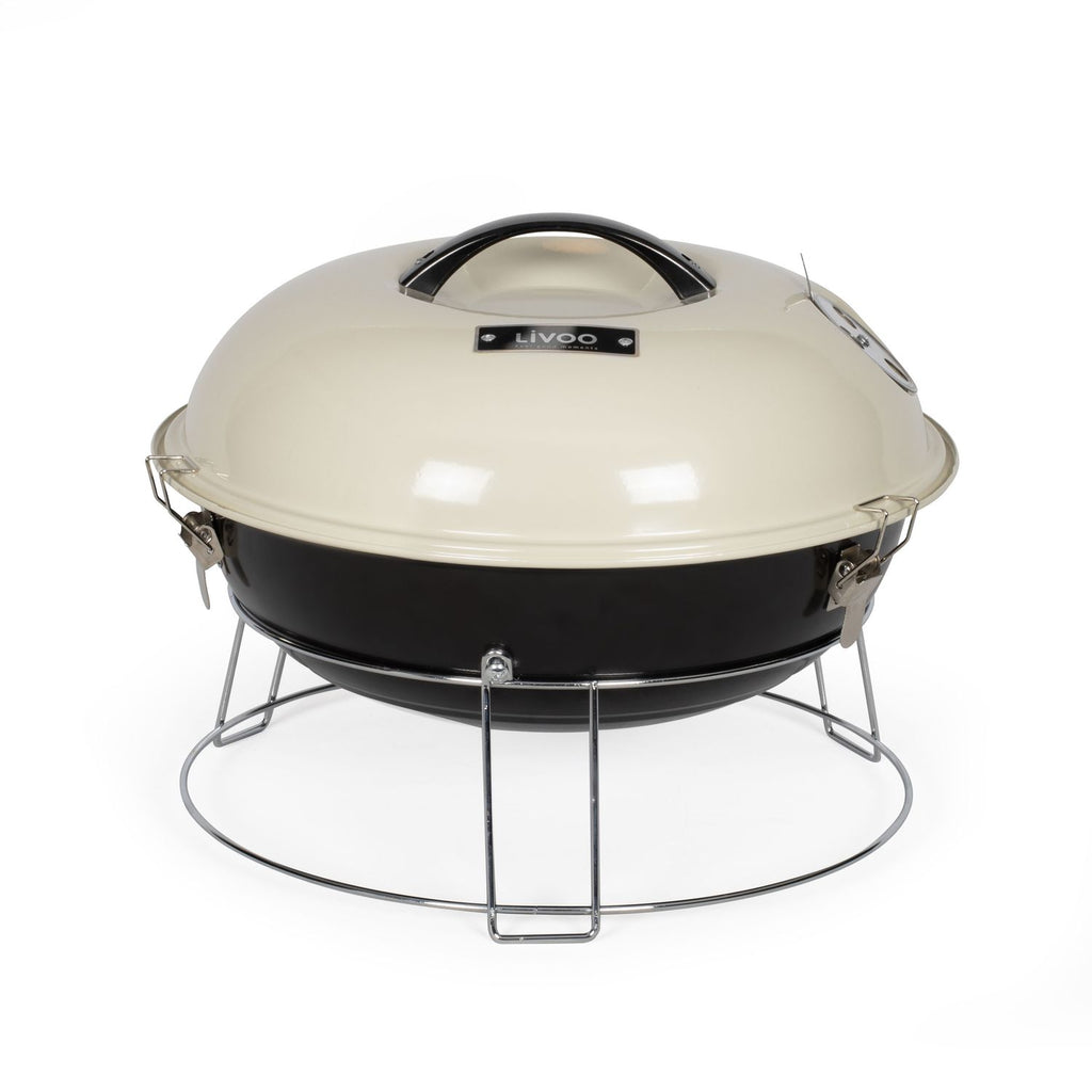Livoo Barbacoa De Carbón 38cm Beige - Doc301