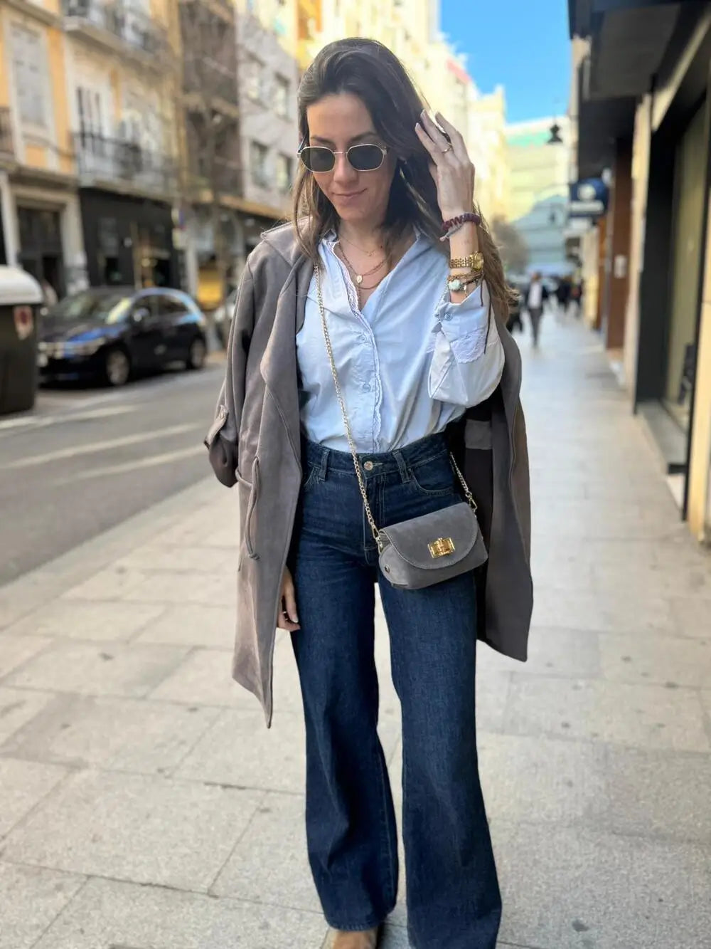 CAMISA POPELIN ENCAJE