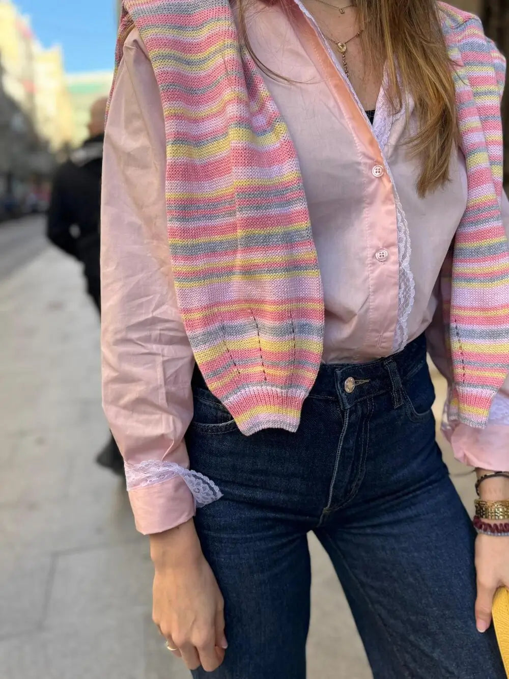 CAMISA POPELIN ENCAJE