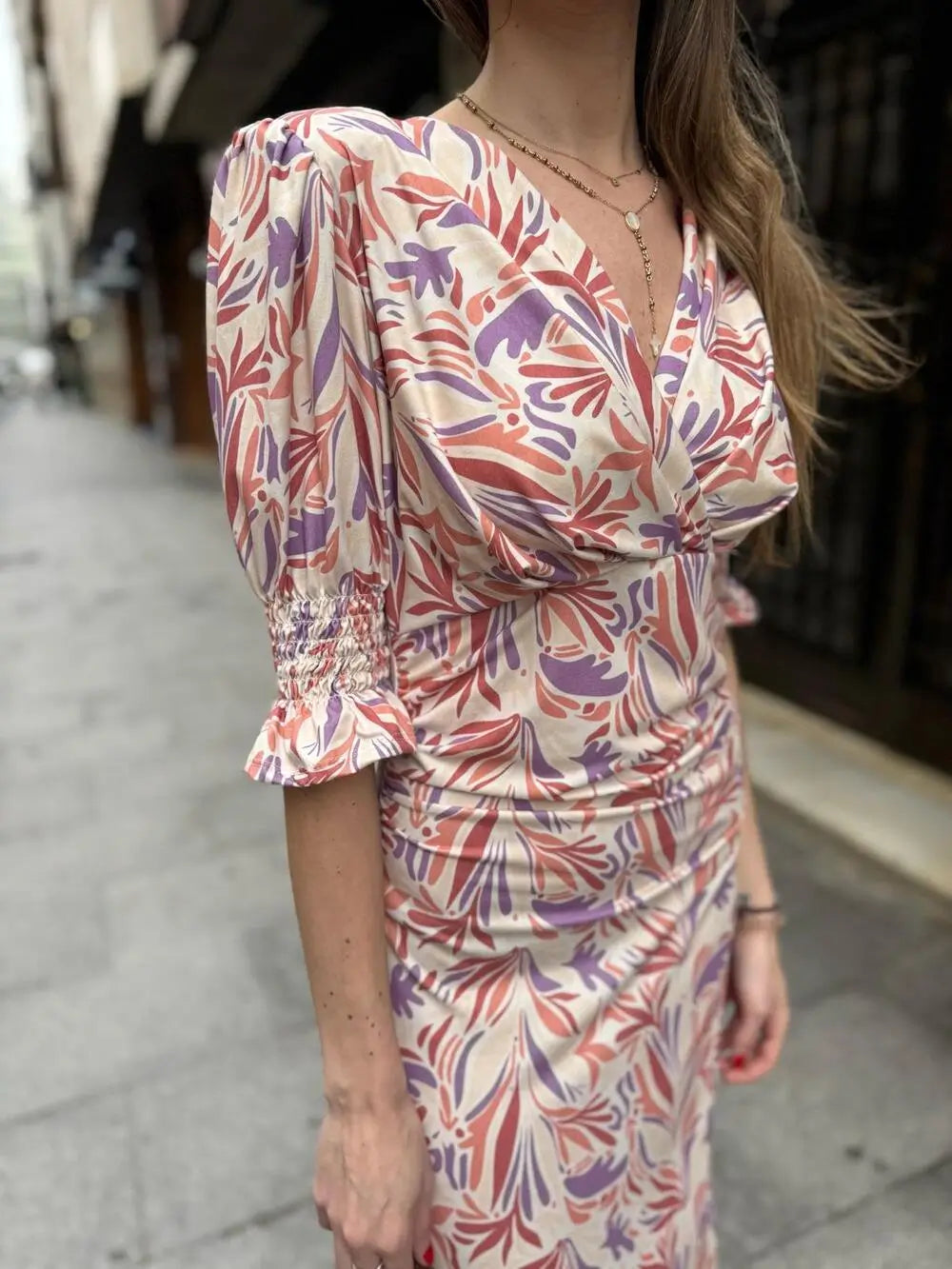 VESTIDO PUNTO DE SEDA C/PICO